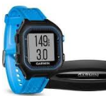 Garmin Forerunner 25 - Blue and Red Bundle ( Includes Heart Rate Moniter )